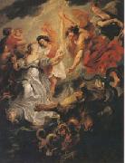 Peter Paul Rubens The Queen's Reconciliation with Her Son (mk05) oil painting reproduction